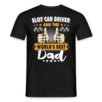 Slot Car Racing Papa Slot Race Dad - T-shirt homme - noir - Devant - AI Model Male 178 light (178cm)