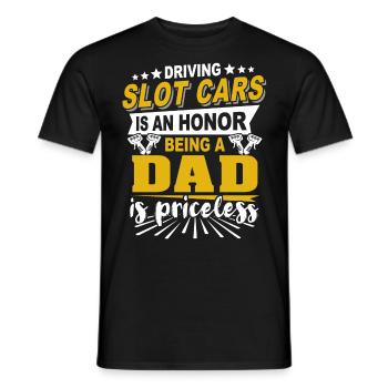Slot Car Racing Papa Slot Race Dad - T-shirt homme - noir - Devant - AI Model Male 178 light (178cm)