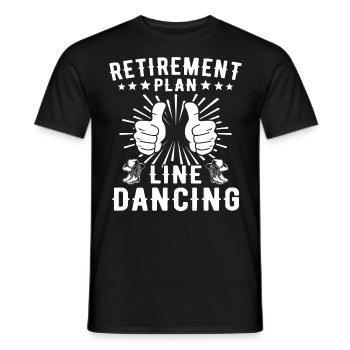 Danse en ligne Danse en ligne - T-shirt homme - noir - Devant - AI Model Male 178 light (178cm)