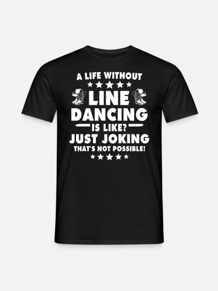 Line Dance Line Dancing - Men's T-Shirt - black
