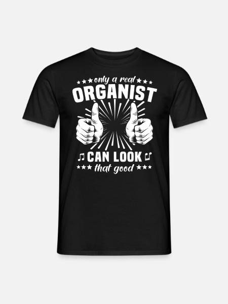 Organist Orgel organist - Heren T-shirt - zwart