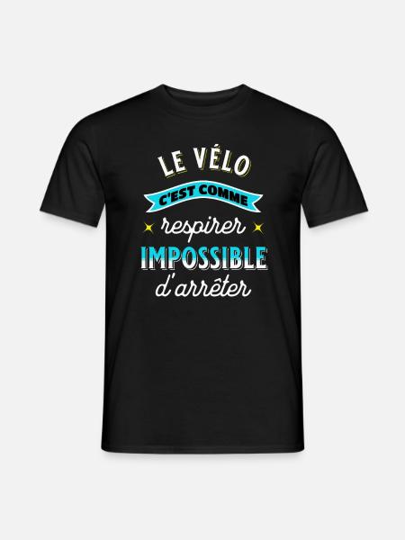 Cycliste Idée cadeau pour passionné vélo Cyclisme - T-shirt homme - noir