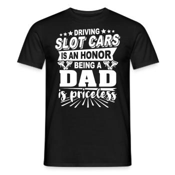 Slot Car Papa - T-shirt homme - noir - Devant - AI Model Male 178 light (178cm)