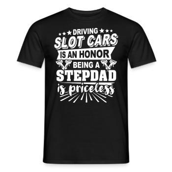 Stepdad Slot Car Stiefvater - Männer T-Shirt - Schwarz - Vorne - AI Model Male 178 light (178cm)