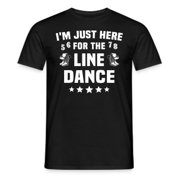 Cadeau de danse en ligne - T-shirt homme - noir - Devant - AI Model Male 178 light (178cm)