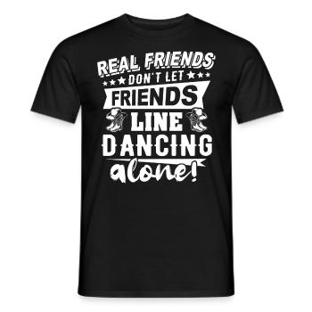 Cadeau de danse en ligne - T-shirt homme - noir - Devant - AI Model Male 178 light (178cm)