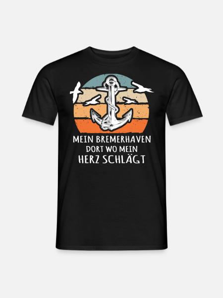 Bremerhaven Bremerhavener - Männer T-Shirt - Schwarz
