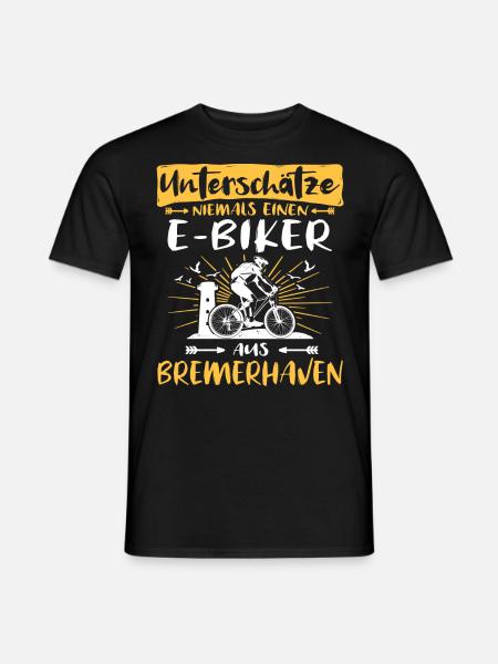 Bremerhaven Ebike Bremerhavener Ebiker - Männer T-Shirt - Schwarz