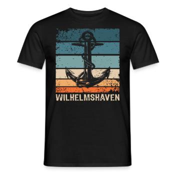 Wilhelmshaven Sprüche Wilhelmshavener Geschenk - Männer T-Shirt - Schwarz - Vorne - AI Model Male 178 light (178cm)
