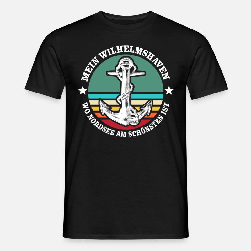Wilhelmshaven Sprüche Wilhelmshavener Geschenk - Männer T-Shirt - Schwarz
