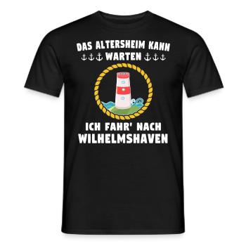 Wilhelmshaven Sprüche Wilhelmshavener Geschenk - Männer T-Shirt - Schwarz - Vorne - AI Model Male 178 light (178cm)