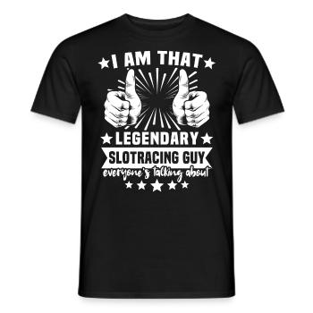 Slot Racing Slot Car - T-shirt homme - noir - Devant - AI Model Male 178 light (178cm)