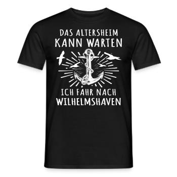 Wilhelmshaven - Männer T-Shirt - Schwarz - Vorne - AI Model Male 178 light (178cm)