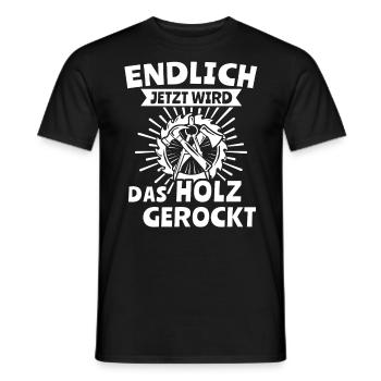 Zimmermann Zimmerer - Männer T-Shirt - Schwarz - Vorne - AI Model Male 178 light (178cm)