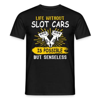 Slot Racing Slot Car - T-shirt homme - noir - Devant - AI Model Male 178 light (178cm)