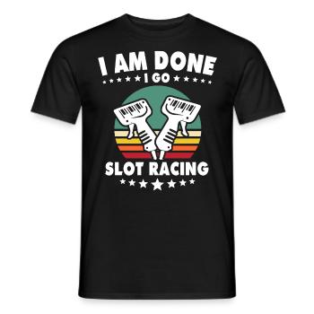Slot Racing Slot Car - T-shirt homme - noir - Devant - AI Model Male 178 light (178cm)