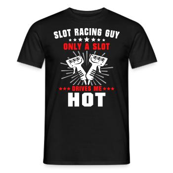 Slot Racing Slot Car - T-shirt homme - noir - Devant - AI Model Male 178 light (178cm)