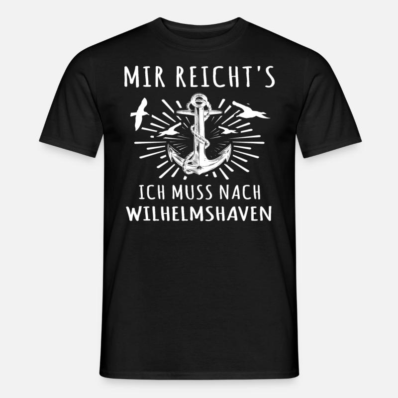 Wilhelmshaven Urlaub - Männer T-Shirt - Schwarz