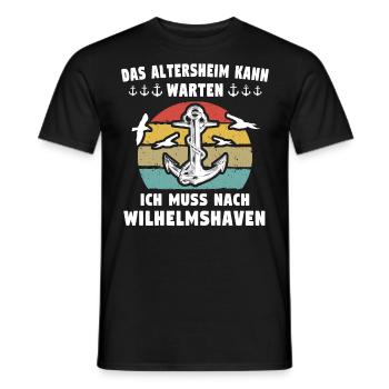 Wilhelmshaven Sprüche Wilhelmshavener Spruch - Männer T-Shirt - Schwarz - Vorne - AI Model Male 178 light (178cm)