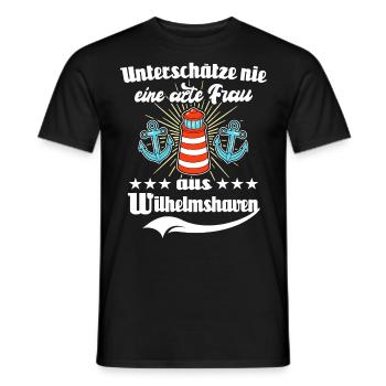 Wilhelmshaven Sprüche Wilhelmshavener Spruch - Männer T-Shirt - Schwarz - Vorne - AI Model Male 178 light (178cm)