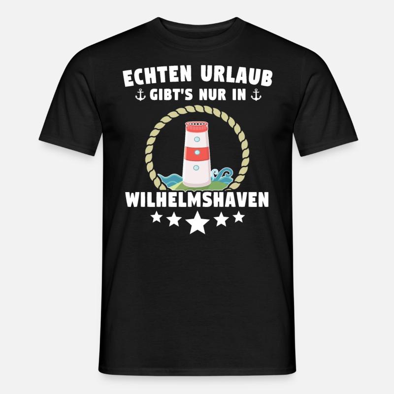 Wilhelmshaven Sprüche Wilhelmshavener Spruch - Männer T-Shirt - Schwarz
