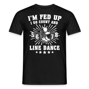 Danse en ligne Danse en ligne - T-shirt homme - noir - Devant - AI Model Male 178 light (178cm)