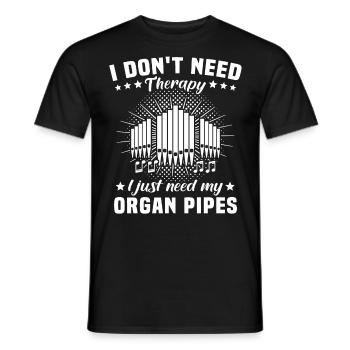 Organiste Orgue organiste - T-shirt homme - noir - Devant - AI Model Male 178 light (178cm)