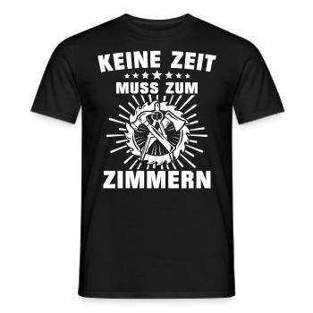 Zimmermann Zimmerer Zimmerleute - Männer T-Shirt - Schwarz - Vorne - AI Model Male 178 light (178cm)