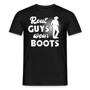 Line Dancing Line Dancer - Men's T-Shirt - black - Front - AI Model Male 178 light (178cm)
