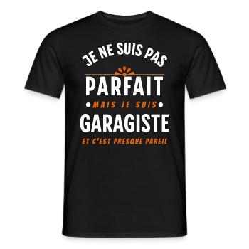 Mécanicien cadeau pour Garagiste Bricoleur Rigolo - T-shirt homme - noir - Devant - AI Model Male 178 light (178cm)