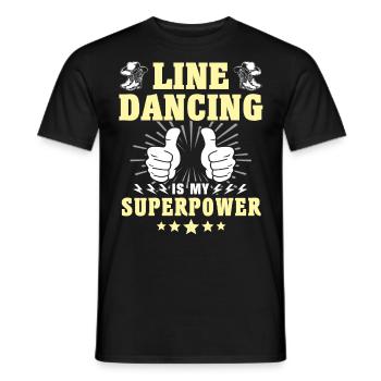 Superpuissance de la danse en ligne - T-shirt homme - noir - Devant - AI Model Male 178 light (178cm)