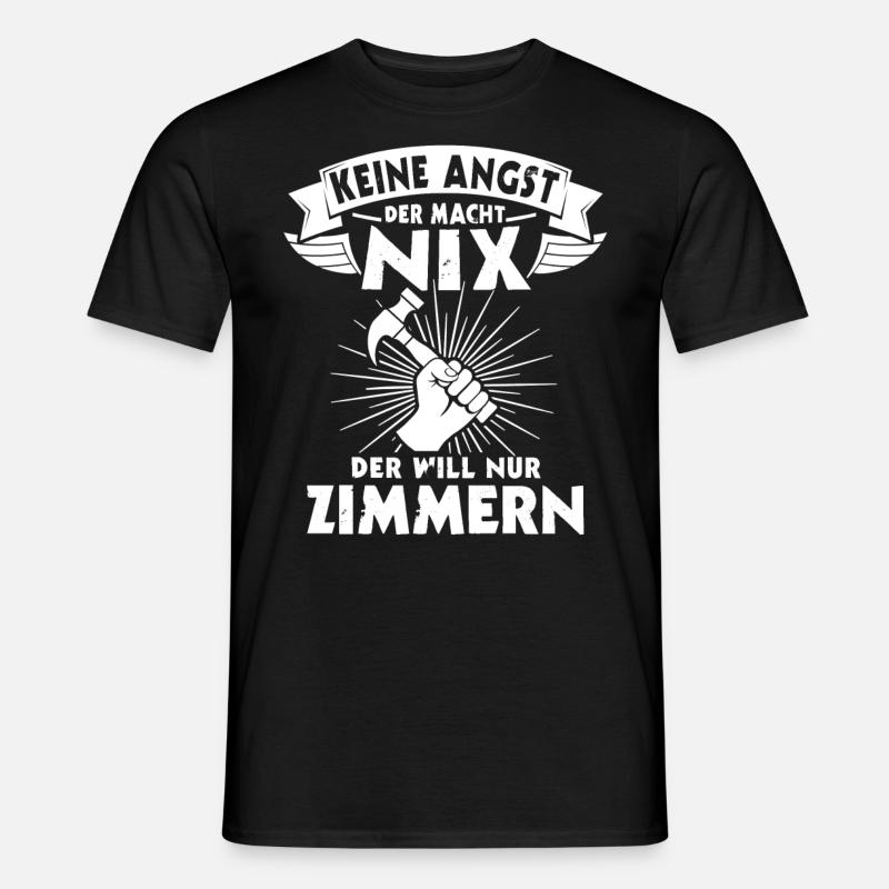 Zimmermann Beruf Zimmerer - Männer T-Shirt - Schwarz