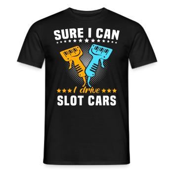 Slot Car Racing Slot Race - T-shirt homme - noir - Devant - AI Model Male 178 light (178cm)