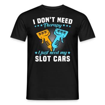 Slot Car Racing Slotrace - Men's T-Shirt - black - Front - AI Model Male 178 light (178cm)
