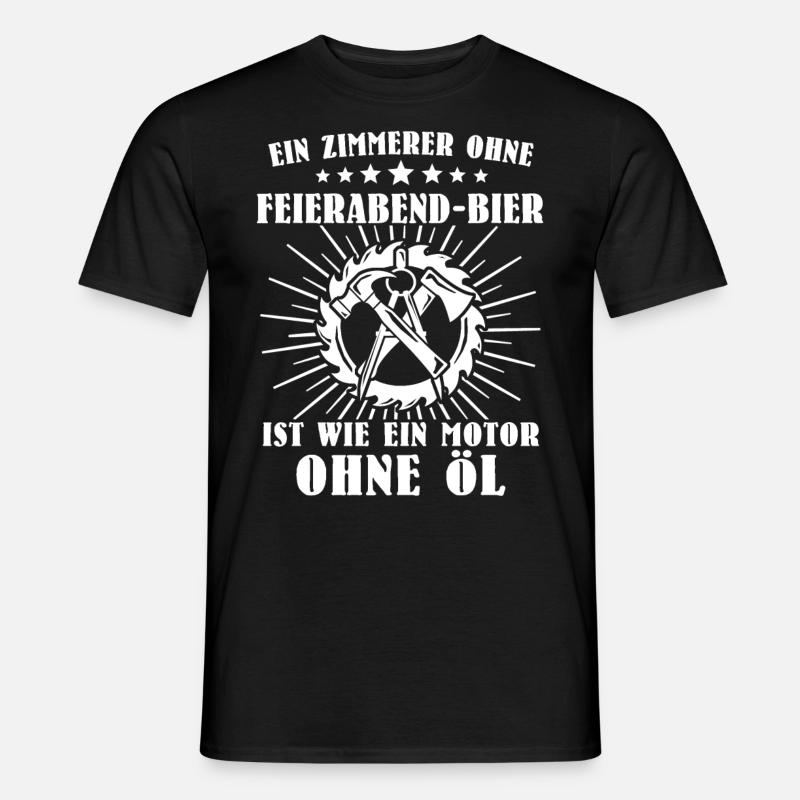 Zimmermann Zimmerer Zimmerleute - Männer T-Shirt - Schwarz