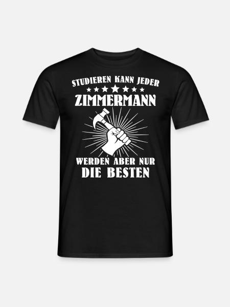 Zimmermann Zimmerer Zimmerleute - Männer T-Shirt - Schwarz
