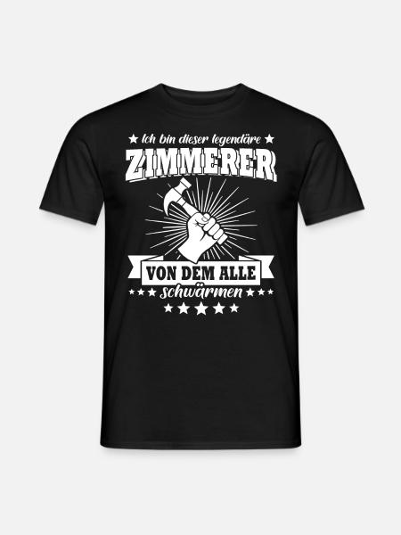 Zimmermann Zimmerer Zimmerleute - Männer T-Shirt - Schwarz