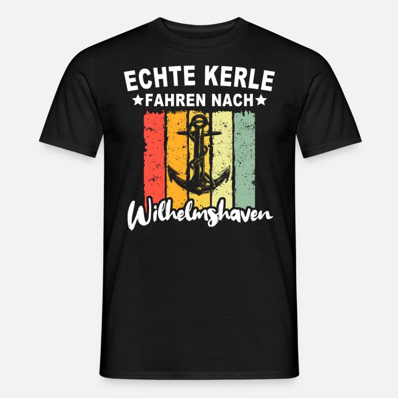 Wilhelmshaven Mann Wilhelmshavener Männer - Männer T-Shirt - Schwarz