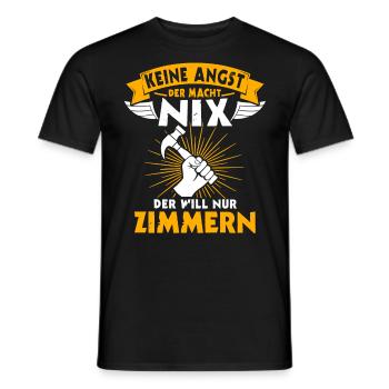 Zimmermann Zimmerer Zimmerei - Männer T-Shirt - Schwarz - Vorne - AI Model Male 178 light (178cm)