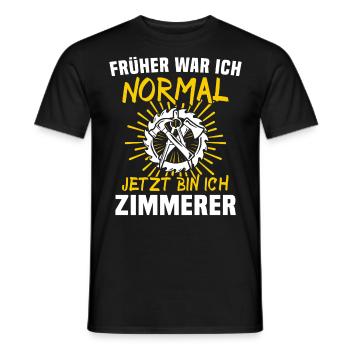 Zimmermann Zimmerer Zimmerei - Männer T-Shirt - Schwarz - Vorne - AI Model Male 178 light (178cm)