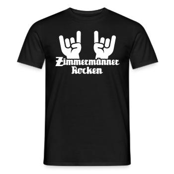 Zimmermann Zimmerer Zimmerleute - Männer T-Shirt - Schwarz - Vorne - AI Model Male 178 light (178cm)