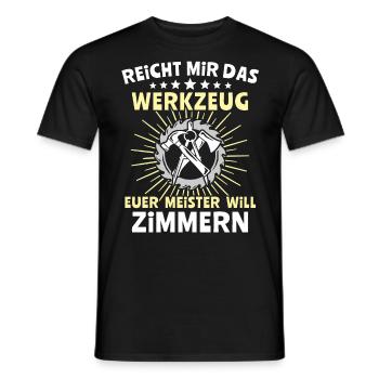 Zimmermann Zimmerer Zimmerleute - Männer T-Shirt - Schwarz - Vorne - AI Model Male 178 light (178cm)
