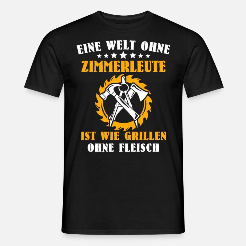 Zimmermann Job Zimmerer - Männer T-Shirt - Schwarz