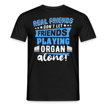 Organiste Orgue organiste - T-shirt homme - noir - Devant - AI Model Male 178 light (178cm)