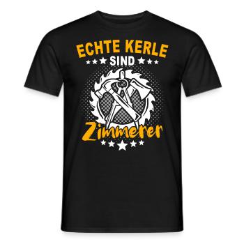 Zimmermann Zimmerer Zimmerleute - Männer T-Shirt - Schwarz - Vorne - AI Model Male 178 light (178cm)