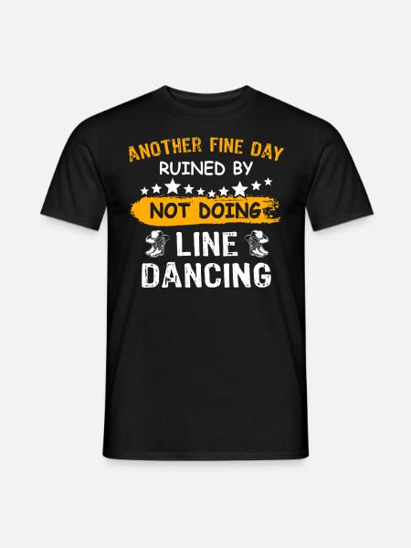 Line Dancer Line Dancing - Men's T-Shirt - black