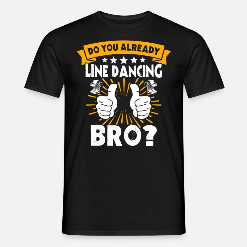 Line Dancer Line Dancing - Men’s T-shirt - black