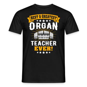 Organist Orgelspieler Orgel - Männer T-Shirt - Schwarz - Vorne - AI Model Male 178 light (178cm)