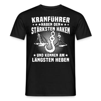 Kranfahrer Kranführer Kran - Männer T-Shirt - Schwarz - Vorne - AI Model Male 178 light (178cm)