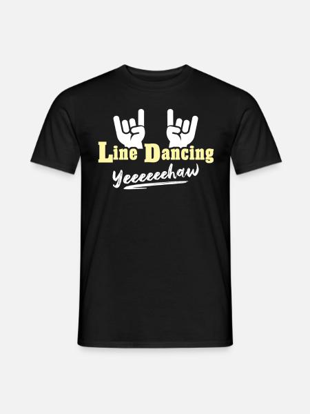 Line Dancing Line Dance - Men's T-Shirt - black